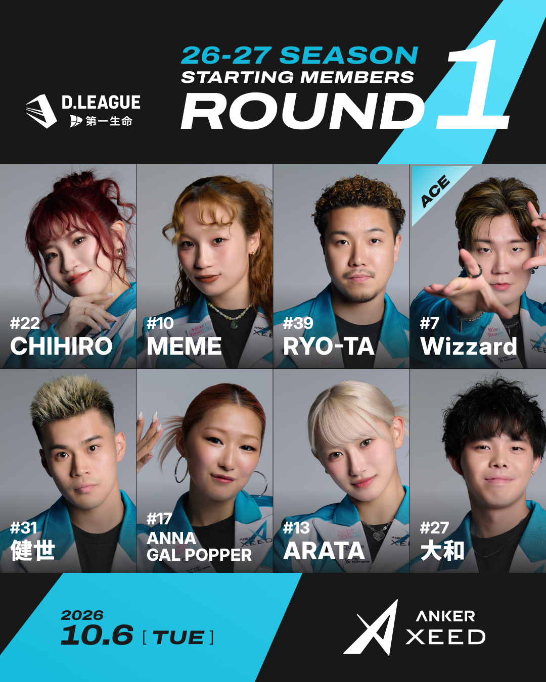 ［ROUND.1］ Starting Member公開！